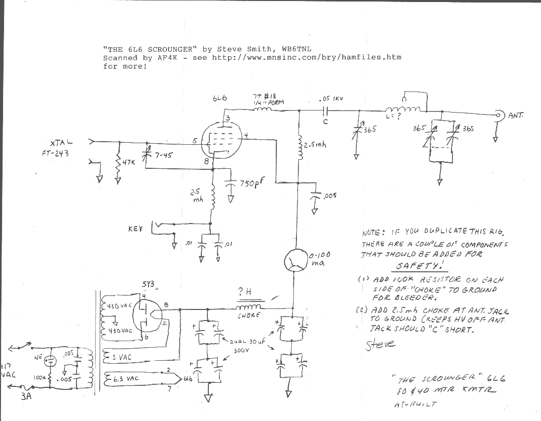 6l6 home made amateur transmitter